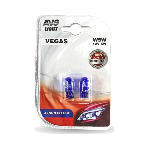 Лампа 12V W5W XENON EFFECT (W2,1x9,5d)- 2 шт