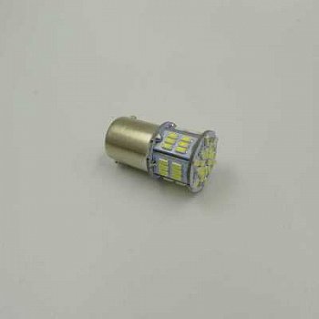 Светодиод Т15  S099A /красный/ (BA15S) S25 54SMD 3014 1 contact, блистер 1 шт