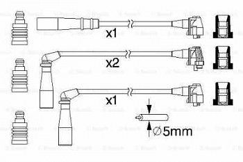 Комплект проводов Toyota Corolla 1.3 92-97