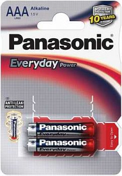 Батарейка щелочная PANASONIC LR03 (AAA) Everyday Power (Standard) 1.5В (цена за 1 батарейку) бл/4