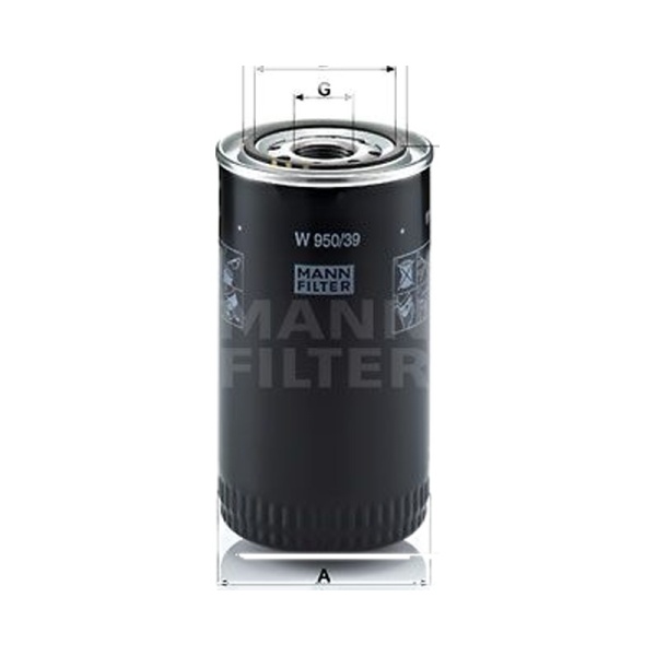 Фильтр масляный AGCO RT100,120,135/CASE 430,440,445,450,465