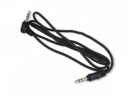 Кабель AUX  AURA угловой RCA-J034  Jack 3.5 мм штырь - Jack 3.5 мм угловой  1 м