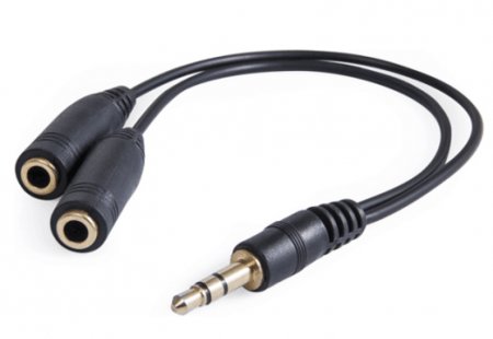 Кабель AUX  AVS с разьемом 3,5 jack - 2 * 3,5 jack (аудио) AU-622