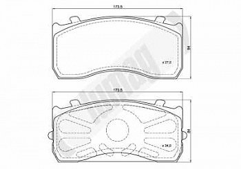 Колодки дисковые 29115 MB (185x84x27) Knorr