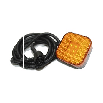 фонарь габаритный! боковой желт. LED с каб. 1500mm