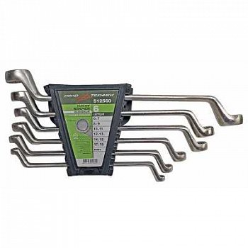 Набор ключей накидных "ДелоТехники" 6пр. пластик холдер