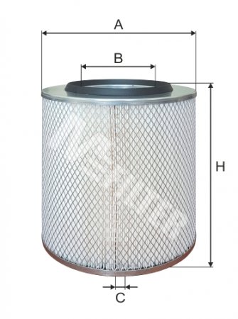 Фильтр воздушный IVE     (d=132  D=243  H=298)