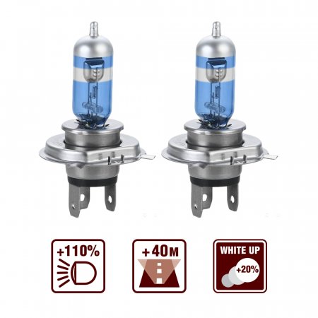Лампа 12V галоген H4 60/55W AVS Sirius (к-т 2шт.)