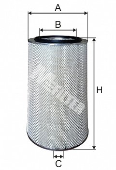 Фильтр воздушный VO     (d=158  D=265  H=580)
