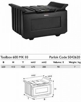 Ящик инструментальный 600 MK10