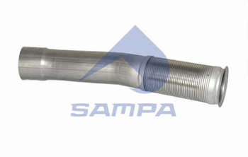 Труба глушителя MB Actros L=770mm с гофрой