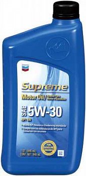 Масло мот.5W30 Chevron Supreme Motor 0.946L