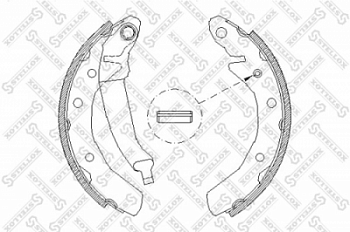 колодки барабанные!\ Daewoo Matiz 0.8 98>