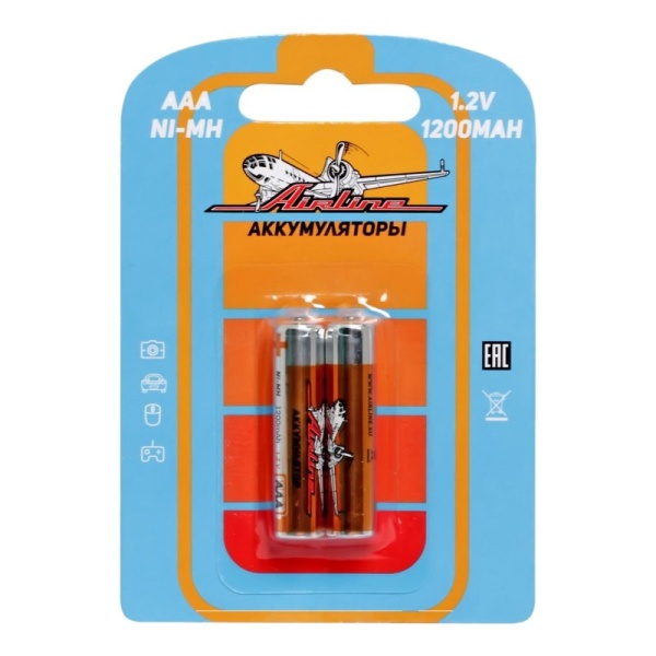 Батарейки AAA HR03 аккумулятор Ni-Mh 1200 mAh 2шт