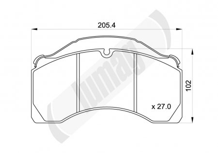 колодки тормозные 29124