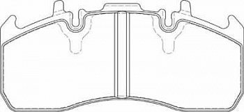 Колодки дисковые 29173 RVI / VO (216x100x29) Meritor