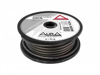 Кабель Акустический  (силовой омеднен алюминий) черный AURA PCS-320B  4GA цена за 1 метр (25метров)