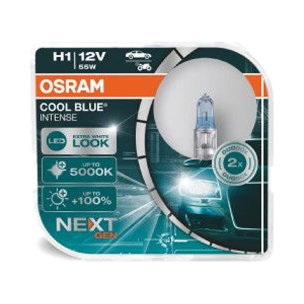Лампа галоген 12V H1 55W OSRAM cool blue