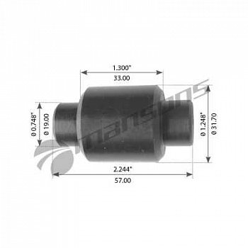 Ролик тормозной колодки. 19x32x60; FRUE/ROR/SAF/SMB/TRA