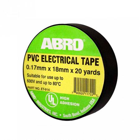 Изолента ABRO термостойкая 80C 600V