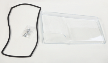 Стекло фары лев. Volvo FH/FM (косоглазая)