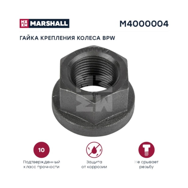 Гайка колёсная M20*1,5