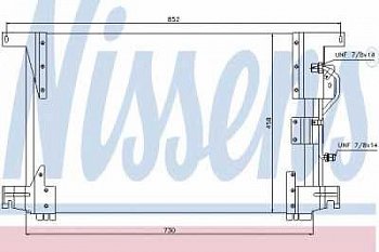 радиатор кондиционера!673x457x22 \MB Actros, Axor