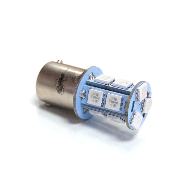 Светодиод T15 S022A /жёлтый/(BA15S) 13SMD 5050 12V 1