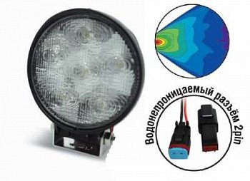 Светодиодная фара "OFF-Road" AVS FL-1205 (18W) серия "Basic"