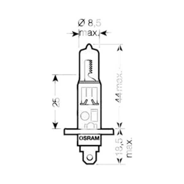 Лампа галоген 24V Н1 70W