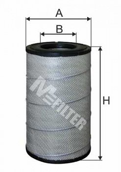 Фильтр воздушный DAF     (d=150  D=279  H=507)