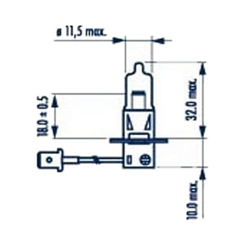 Лампа галоген 24V Н3 70W NARVA