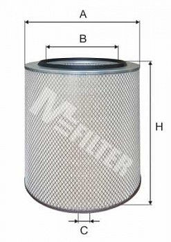 Фильтр воздушный SC     (d=196  D=308  H=437)
