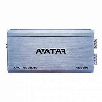 Усилитель 1-а канальный AVATAR  ATU-1500.1  Класс D, RMS 4 Ом 600 Вт.  RMS 2 Ом 1000 Вт. RMS 1 Oм 15