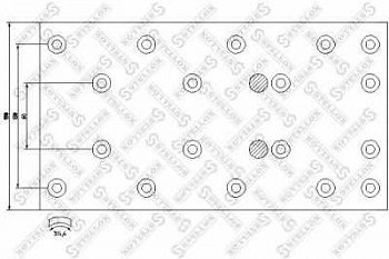 Накладки тормозные 19503 STD (360x170) 93058 IVE