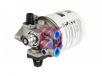 Кран влагоотделитель 12,5 bar с подогревом и регулятором MAN /DAF/SCANIA (фишка bayonet)