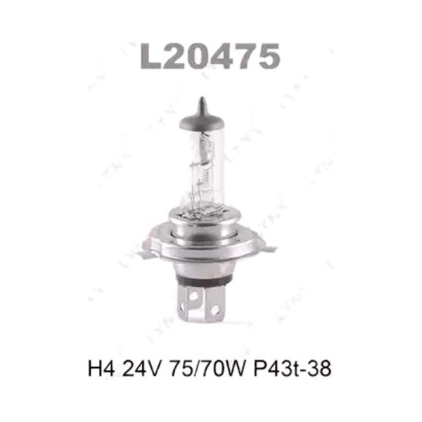 Лампа галоген 24V Н4 75/70W P43T-38
