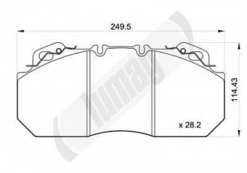 колодки тормозные 29090