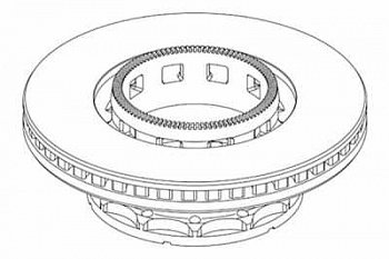 Диск тормозной 432x45x154 IVE Stralis передний