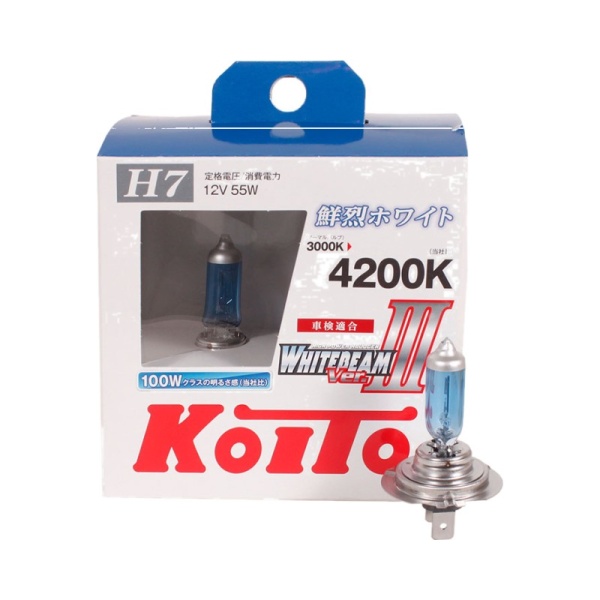 Лампа галоген 12V H7 100W KOITO 4200K