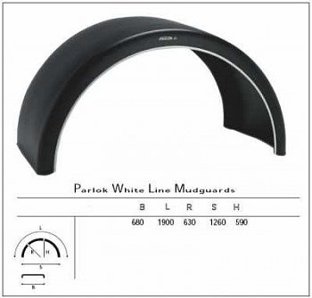 Крыло 680x1900х630 (для сдвоенных колес) PARLOK