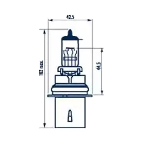 Лампа галоген 12V HB5 PX29T 65/55W VOLVO VNL (Фара)