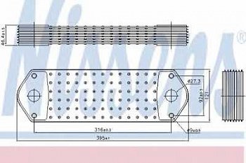 радиатор масляный ! \ Scania DC11/DSC12/DC12/DT12