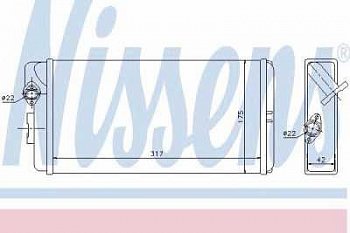 Радиатор отопителя LK/LN (317х170х39,8)