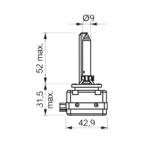 Лампа ксенон 12V D1S 35W PK32D-2 XENON GIGALIGHT HID