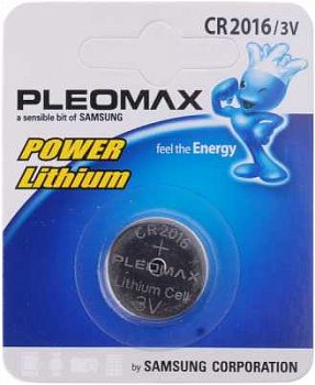 Батарейка  CR2016  SAMSUNG PLEOMAX