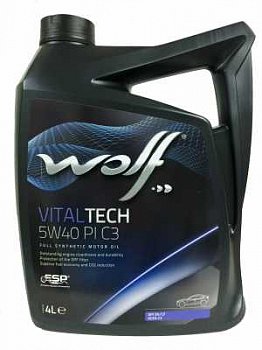 Масло мот. 5W40 WOLF VitalTech 5W-40 4л..
