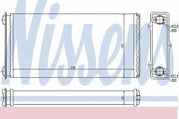 Радиатор отопителя XF95