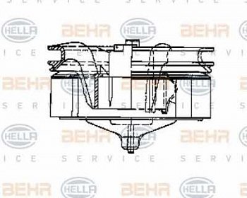 Электродвигатель отопителя левый (без крыльчатки) Volvo F10/12/16
