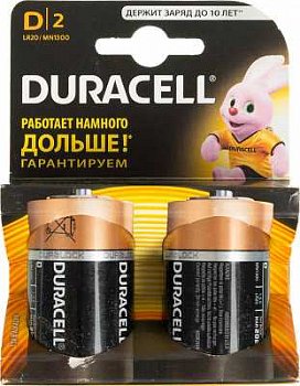Батарейка LR20-2BL Duracell